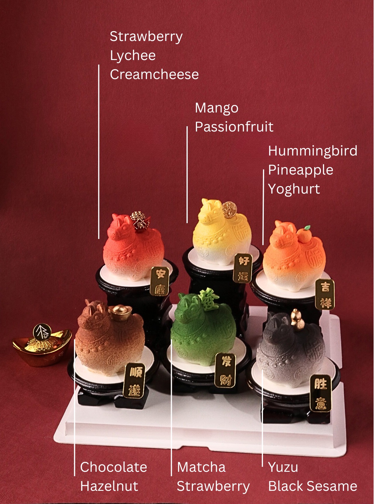 CNY Majestic Horse - Petit Entremet Set