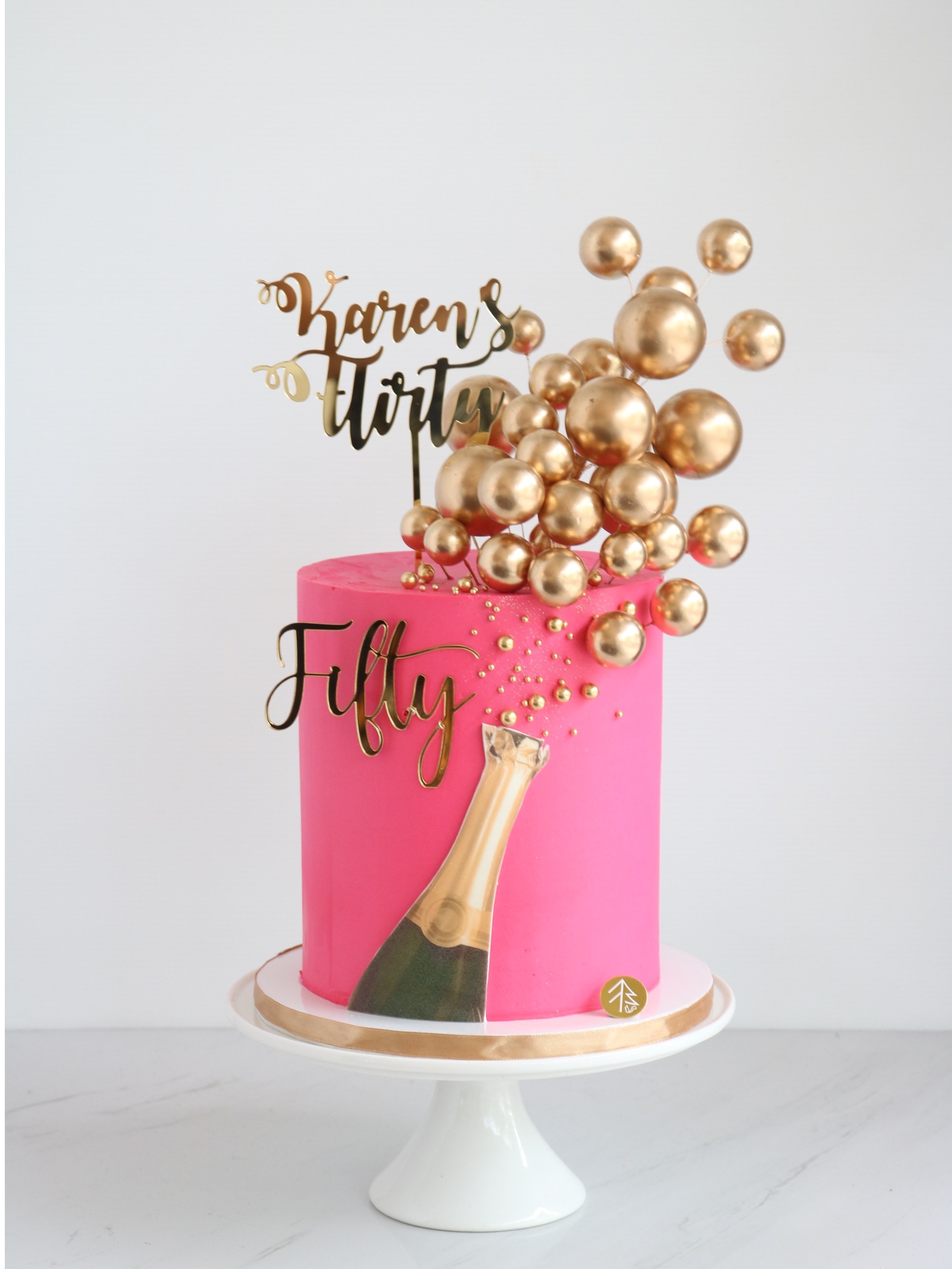 Lady Golden Celebration Cake