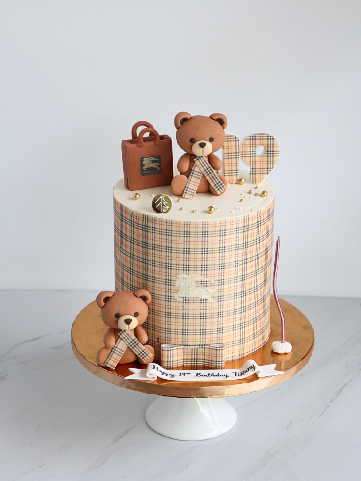 Burberry Bear Cake