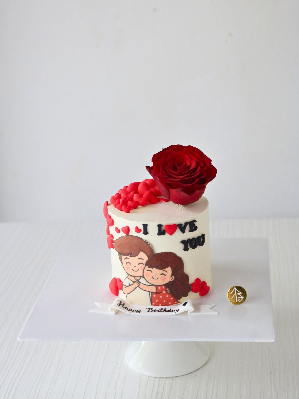 Couple Love You Mini Cake 4 Inch