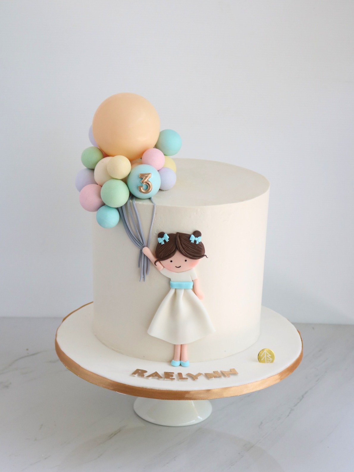 Little Girl Balloon Cake