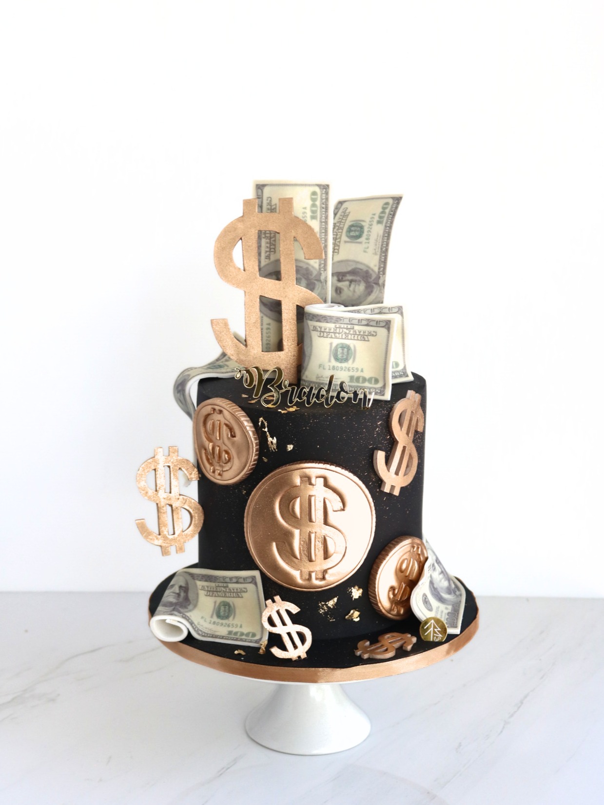 Black Gold Money Cake