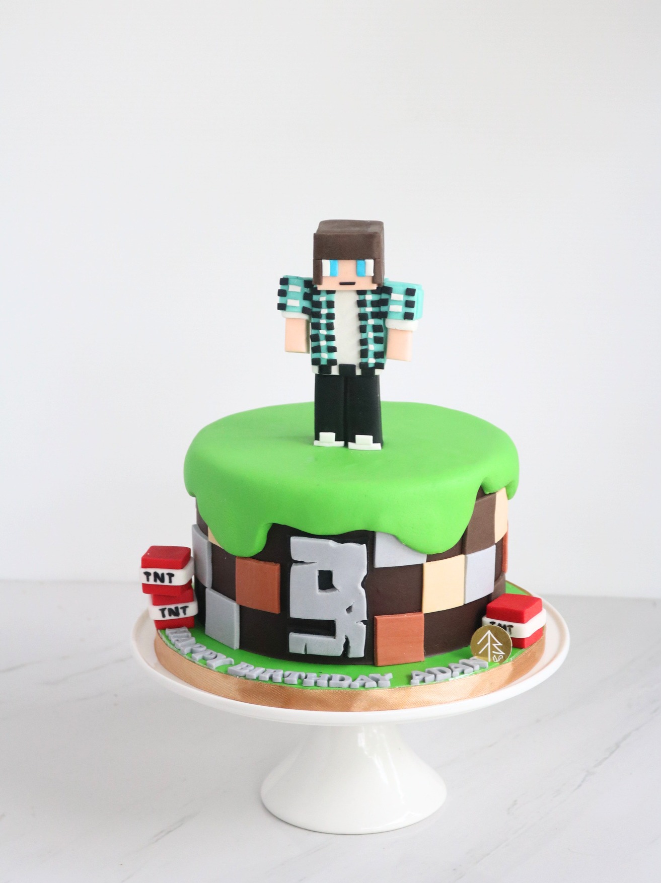 Minecraft Boy Cake