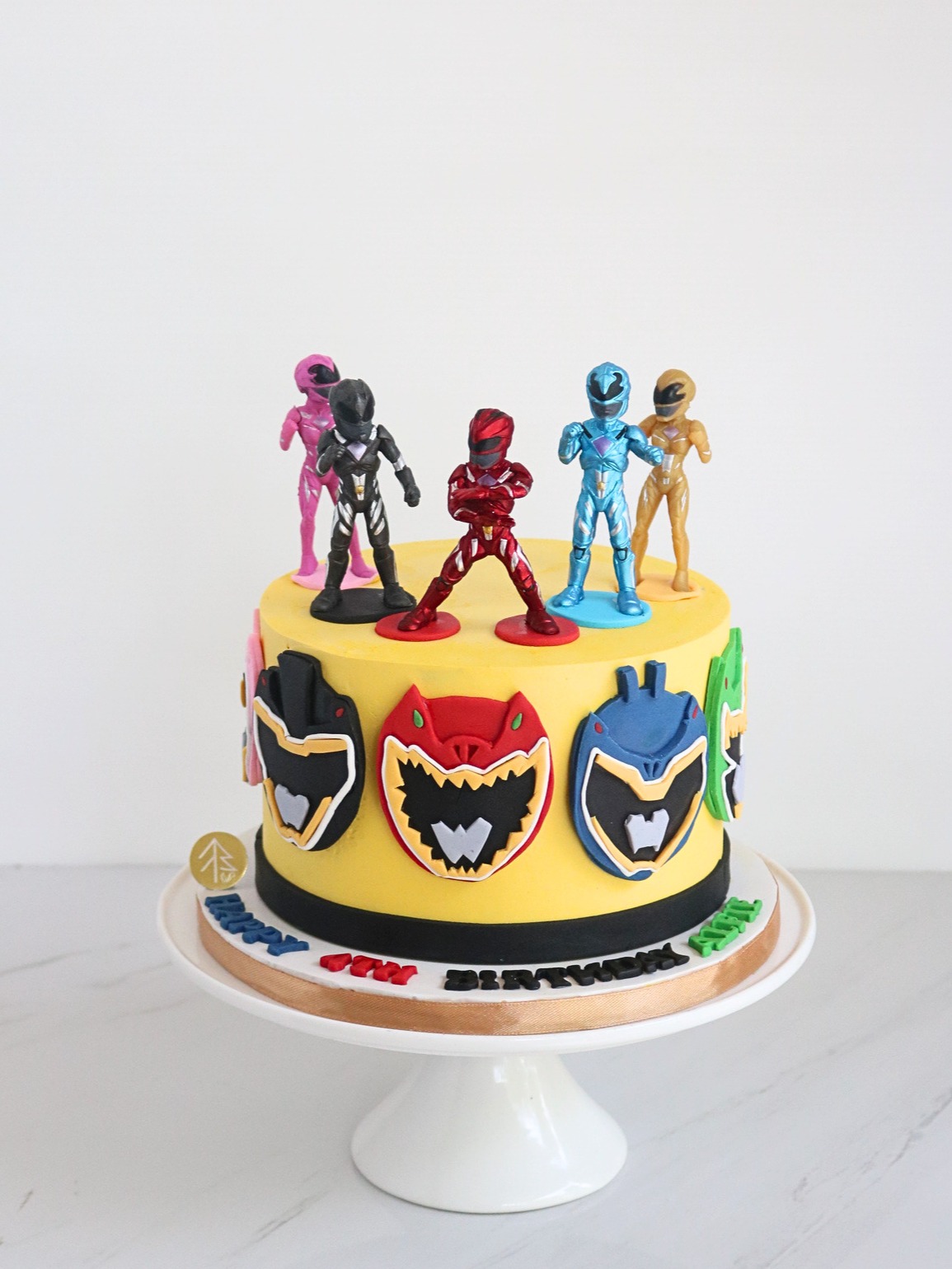 Power Ranger Cake With Toy Figurine