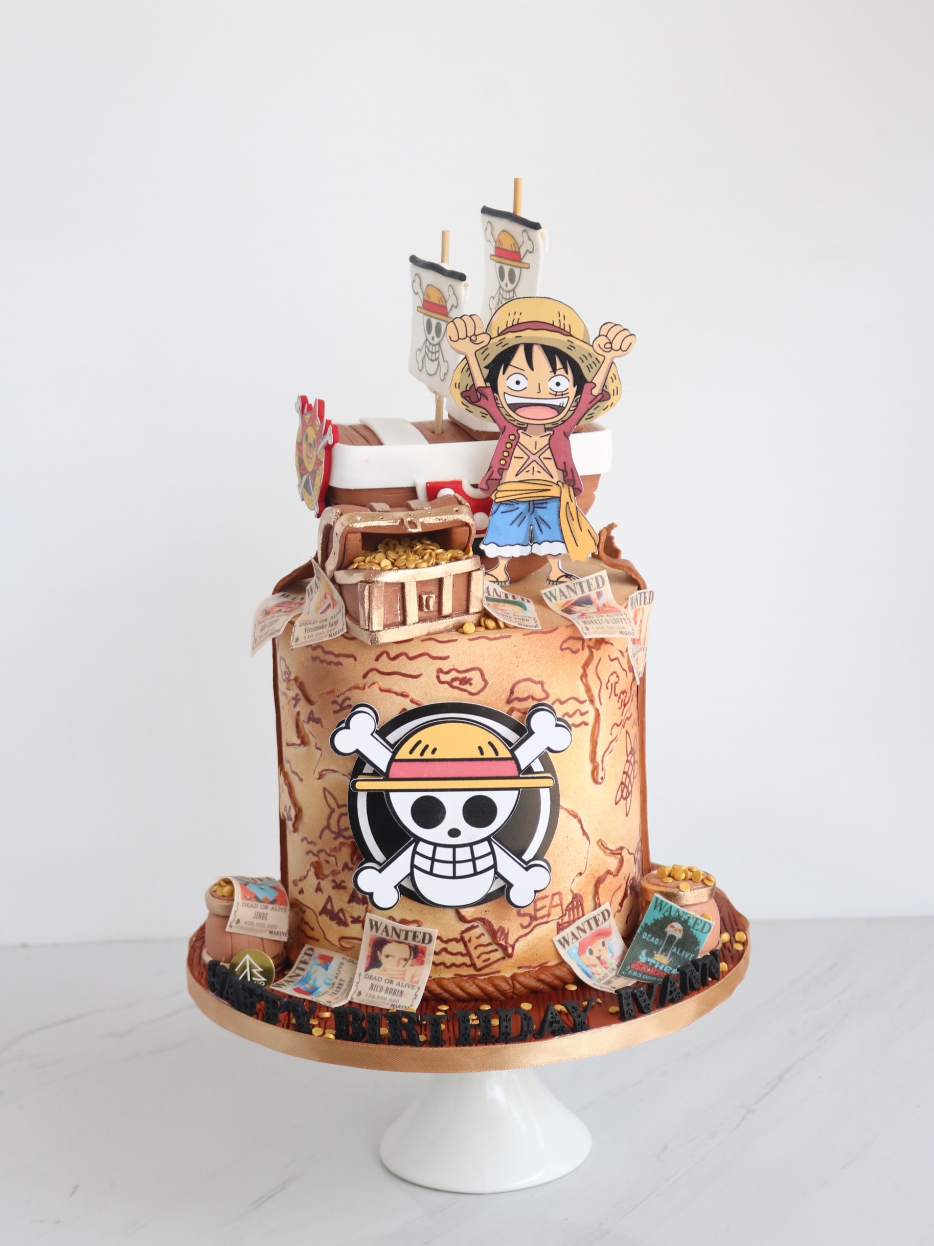 One Piece Pirate Cake 2D