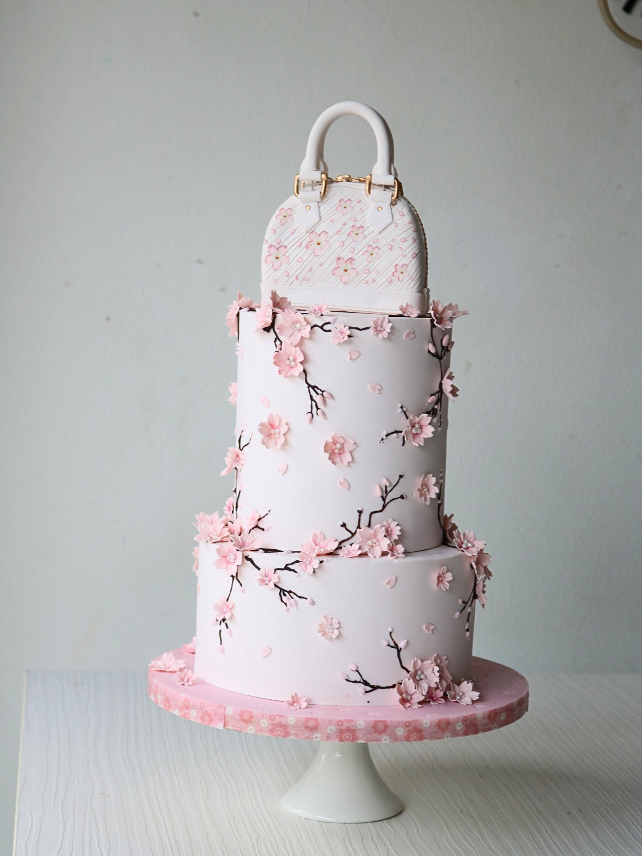 Sakura Flower Bag Cake