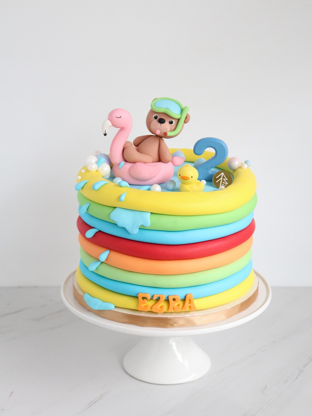 Bear Pool Party Cake