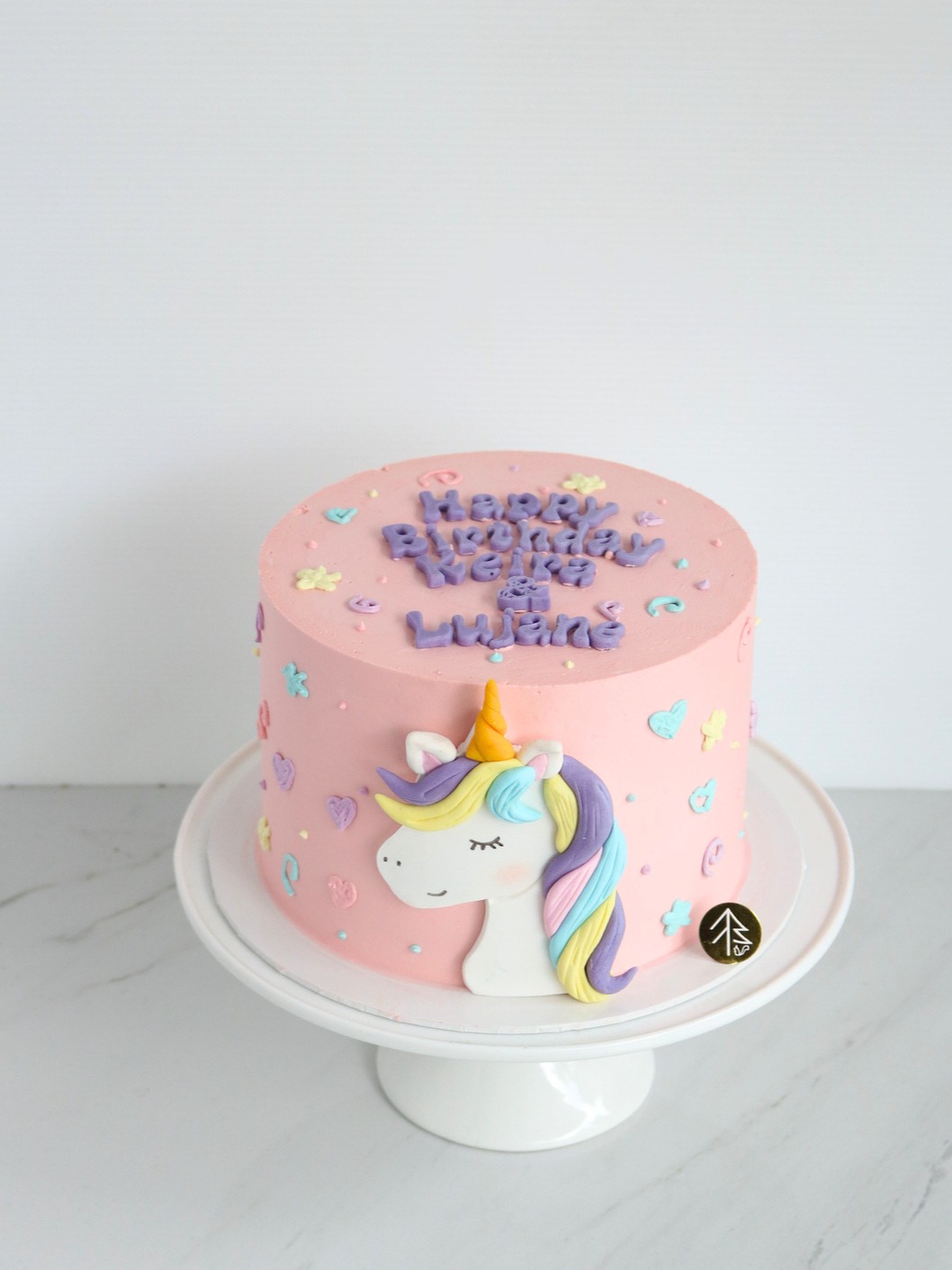 Unicorn Cake 2D Fondant