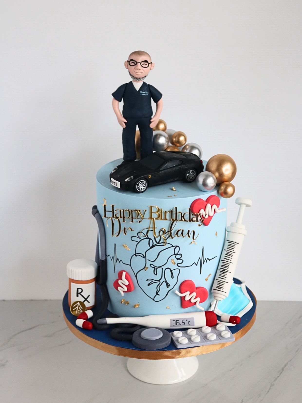 Doctor Cake Fondant Figurine