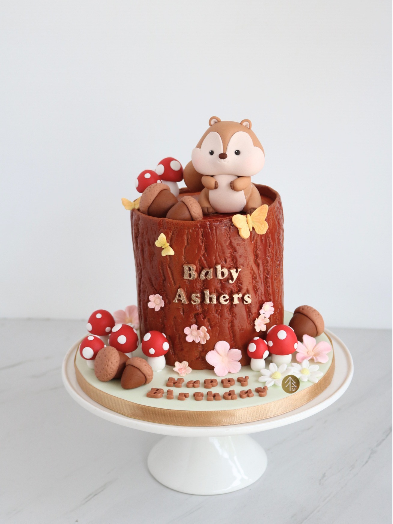 Squirrel Woodland Mini Cake 4 Inch