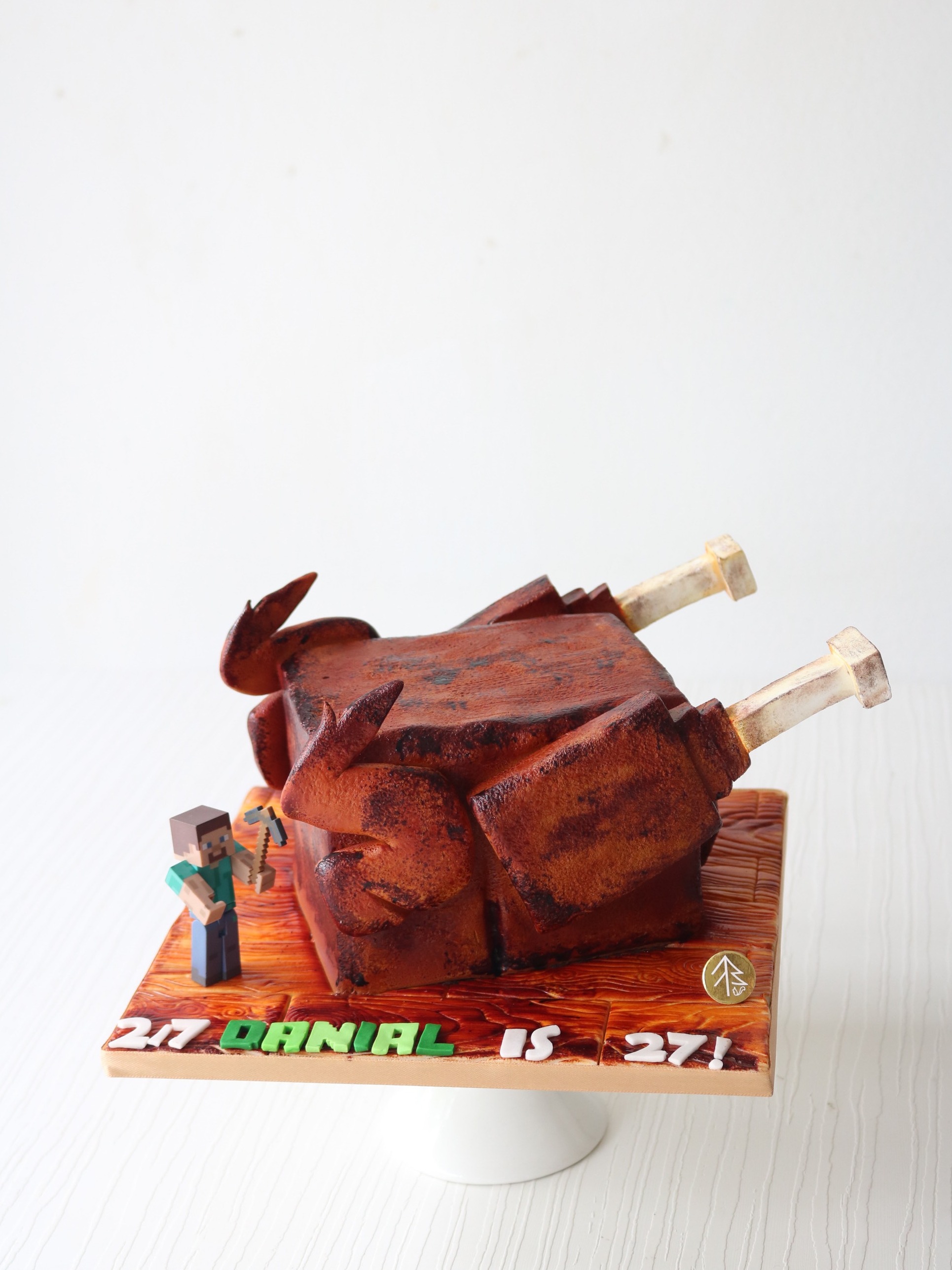 Minecraft Roast Chicken Cake