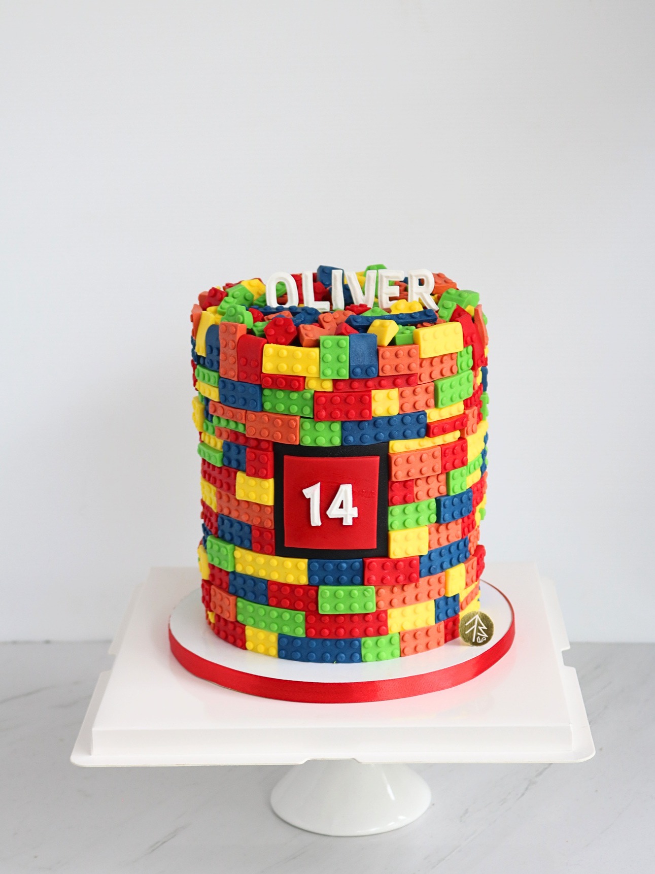 Lego Brick Cake 6 Inch