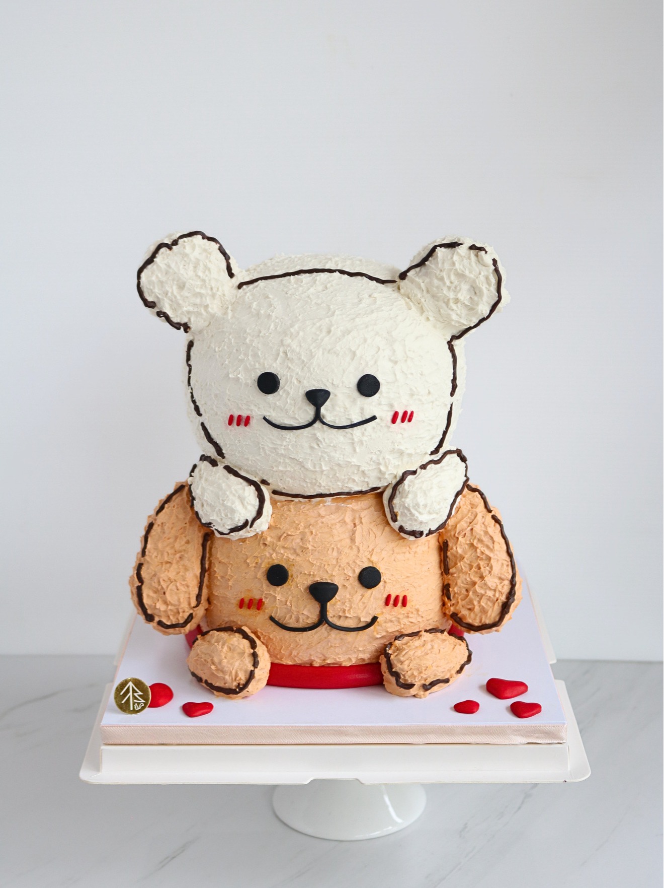 Line Puppy Love Cake