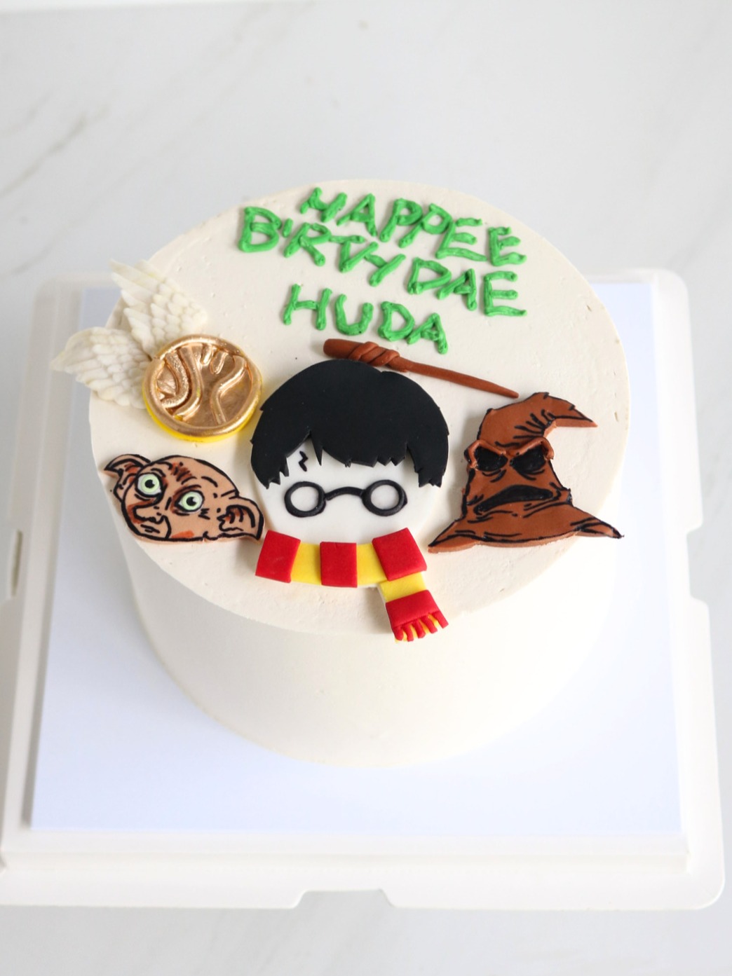 Harry Potter Cake 2D Drawing