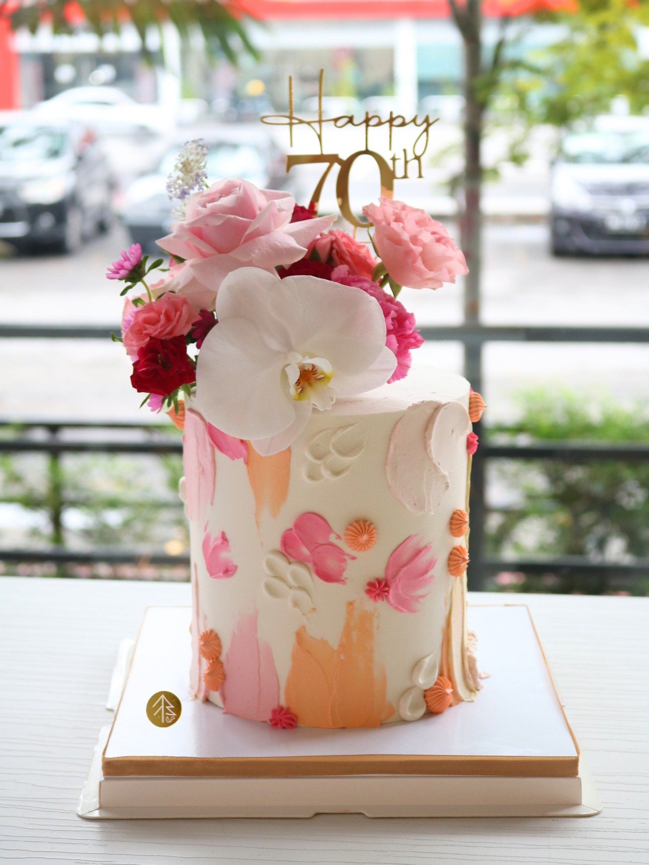 Flower Abstract Art Cake 1