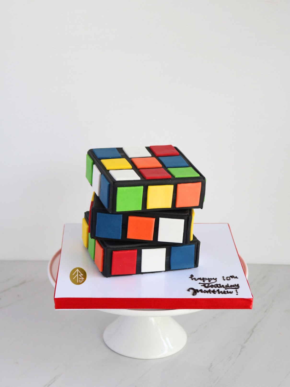 Rubik Cube Cake