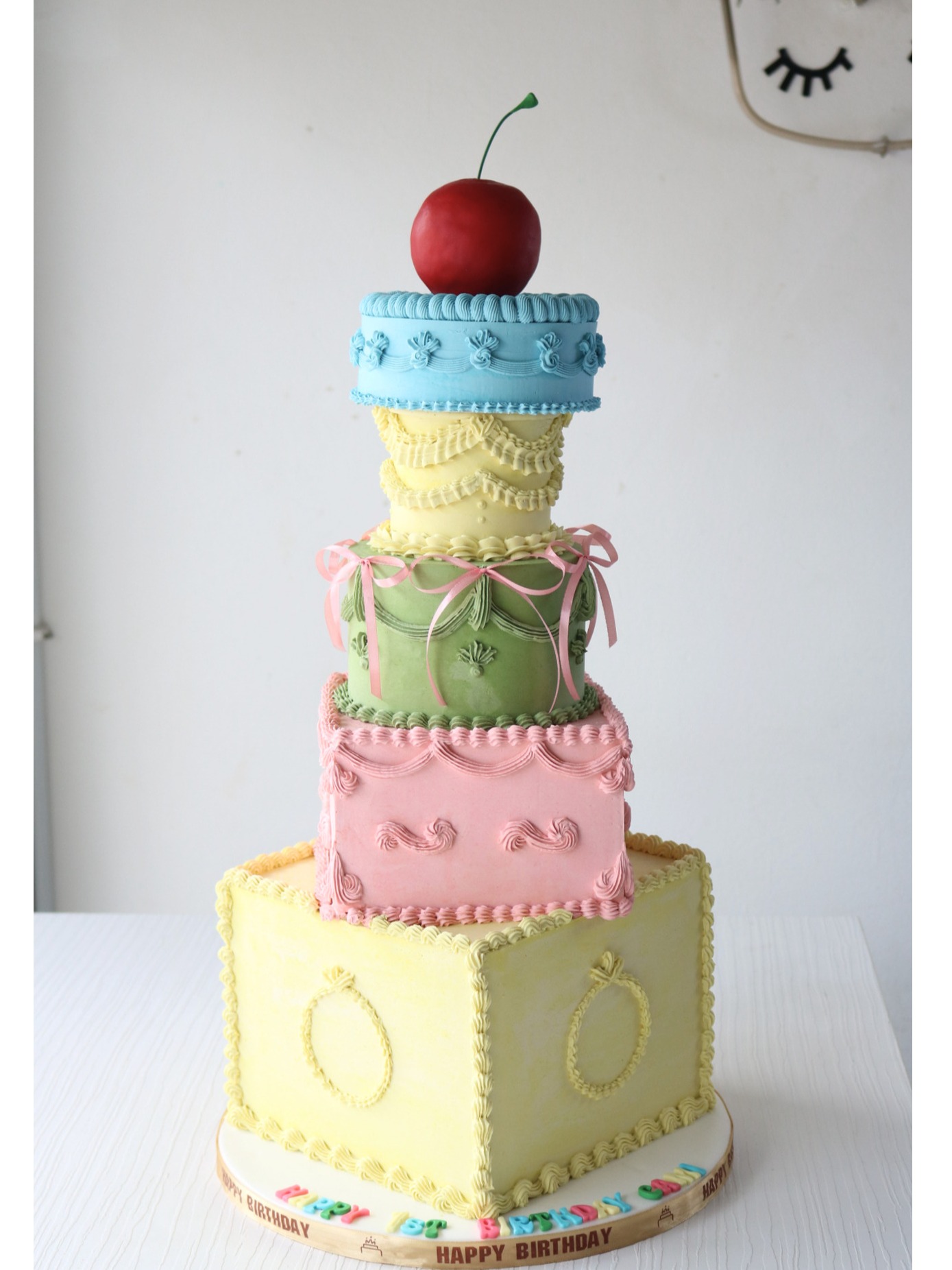 Vintage Buttercream Cake Multi Tier