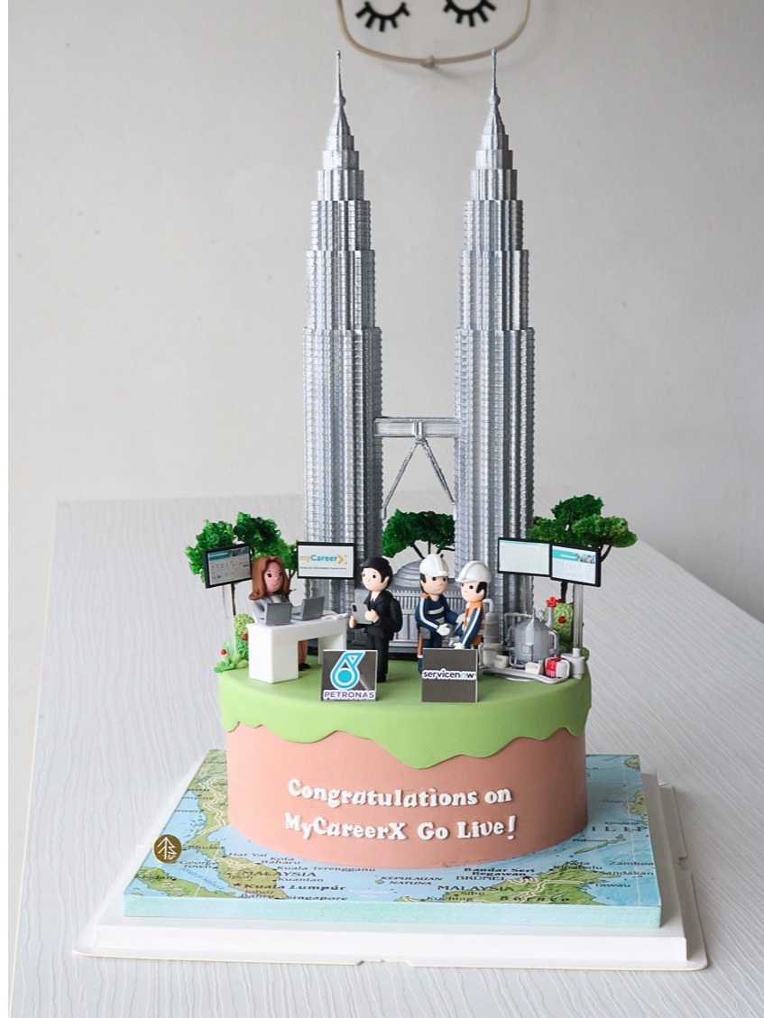 Petronas Twin Tower Corporate Cake