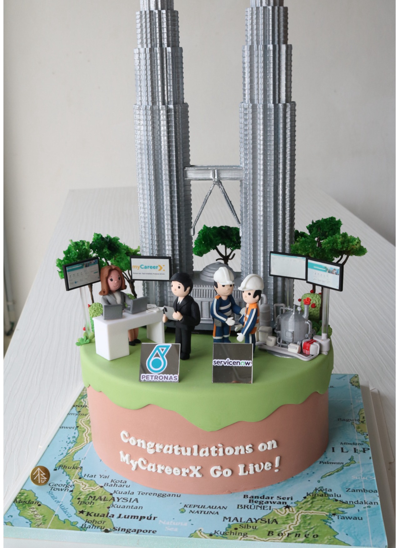 Petronas Twin Tower Corporate Cake