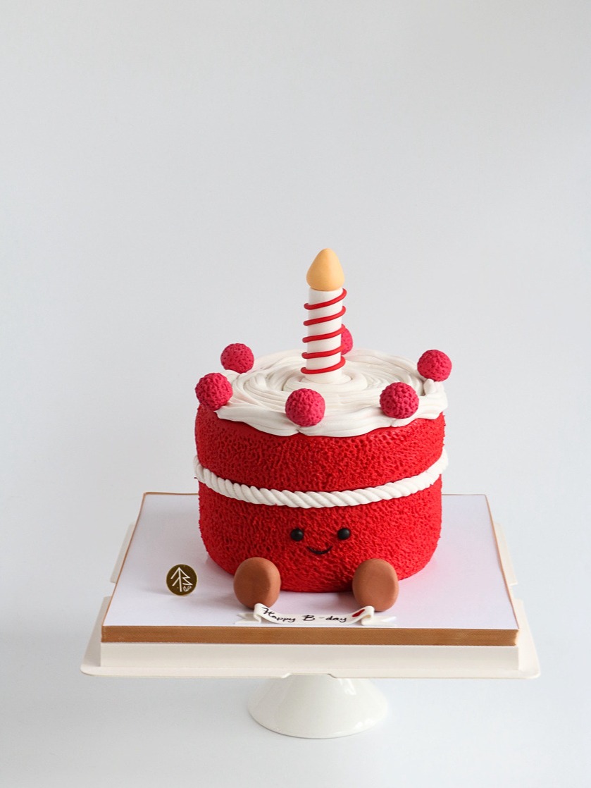 Red Jellycat Cake Fondant