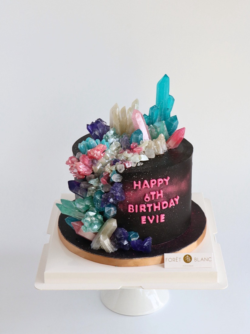 Galaxy Crystal Cake
