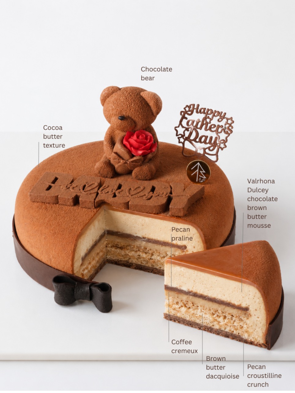 Father's Day Cake - Brown Butter Pecan Entremet