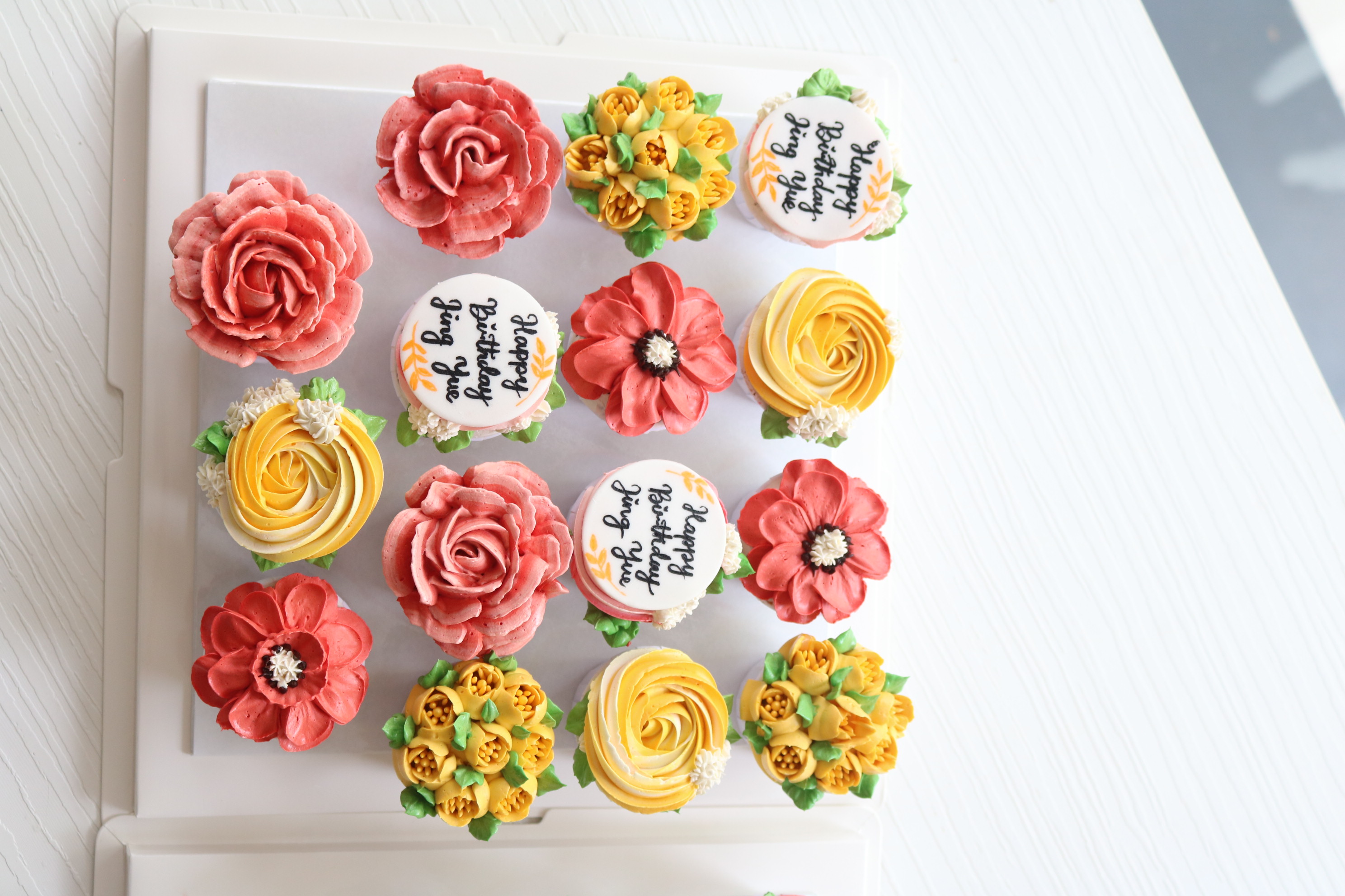 Summer Flower Buttercream Cupcake