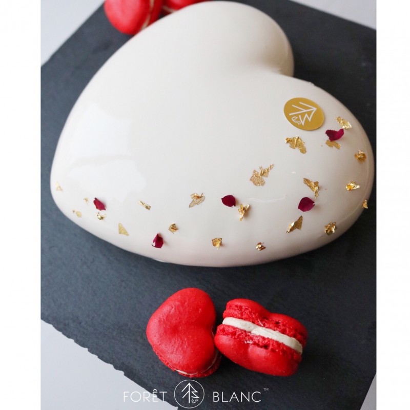 Red Velvet Cream Cheese Mousse  Heart Shape Cake (7 Inch)