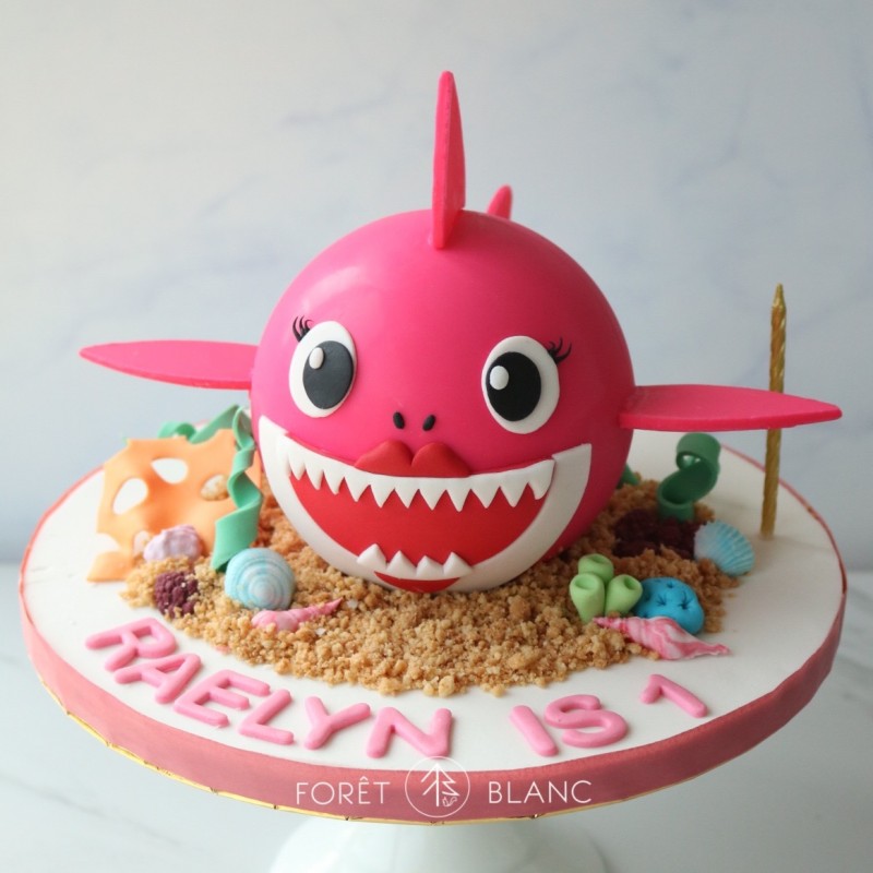 Pink Baby Shark Chocolate Pinata
