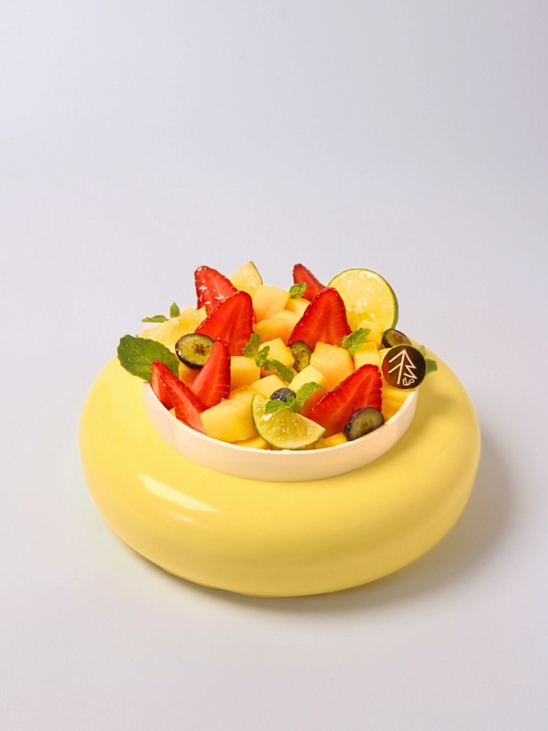 Coco -Mango Passionfruit Coconut Entremet Cake