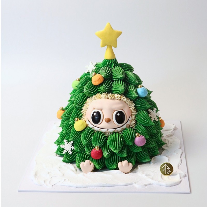 Labubu Christmas Tree Cake