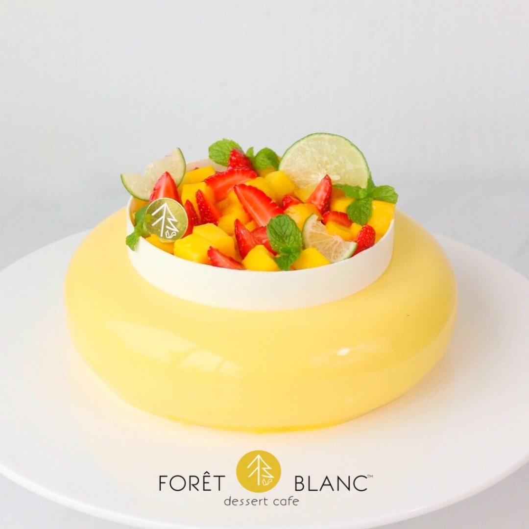 Coco -Mango Passionfruit Coconut Entremet Cake