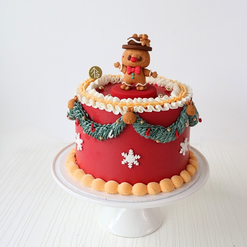 Labubu Gingerbreadman Christmas Cake