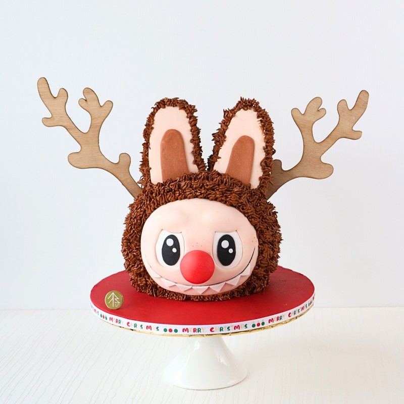 Labubu Rudolph Christmas Cake