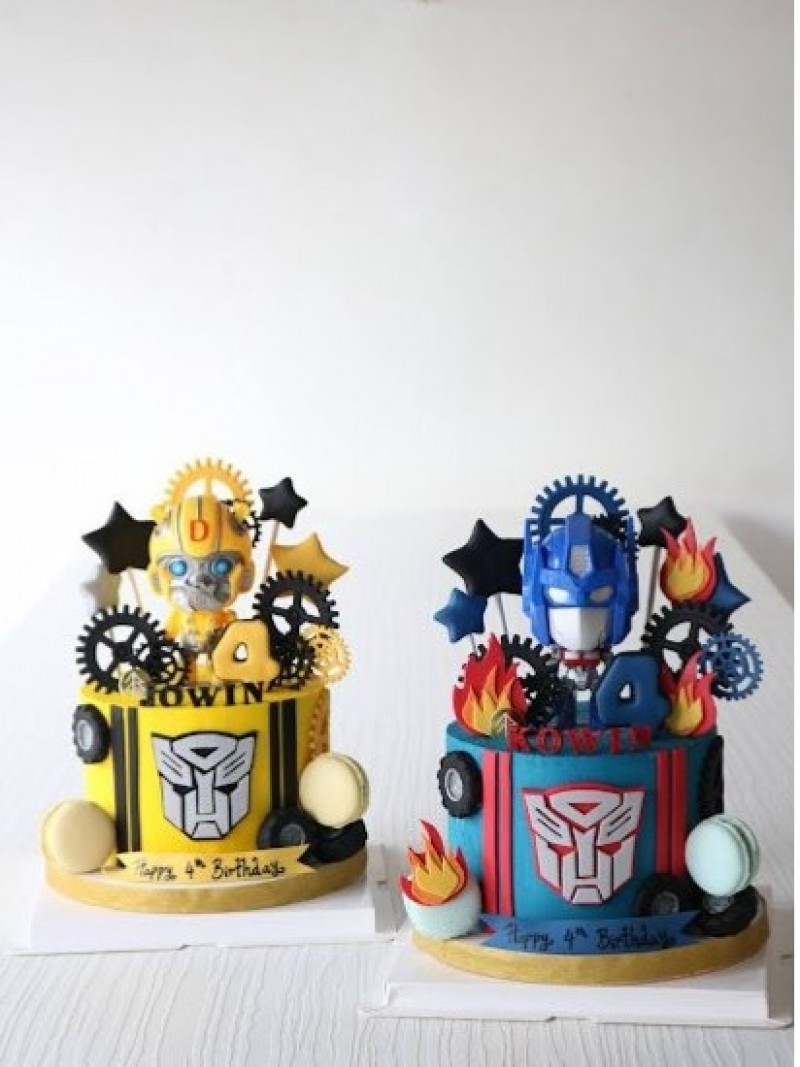 Bumblebee Optimus Prime Transformers Cake