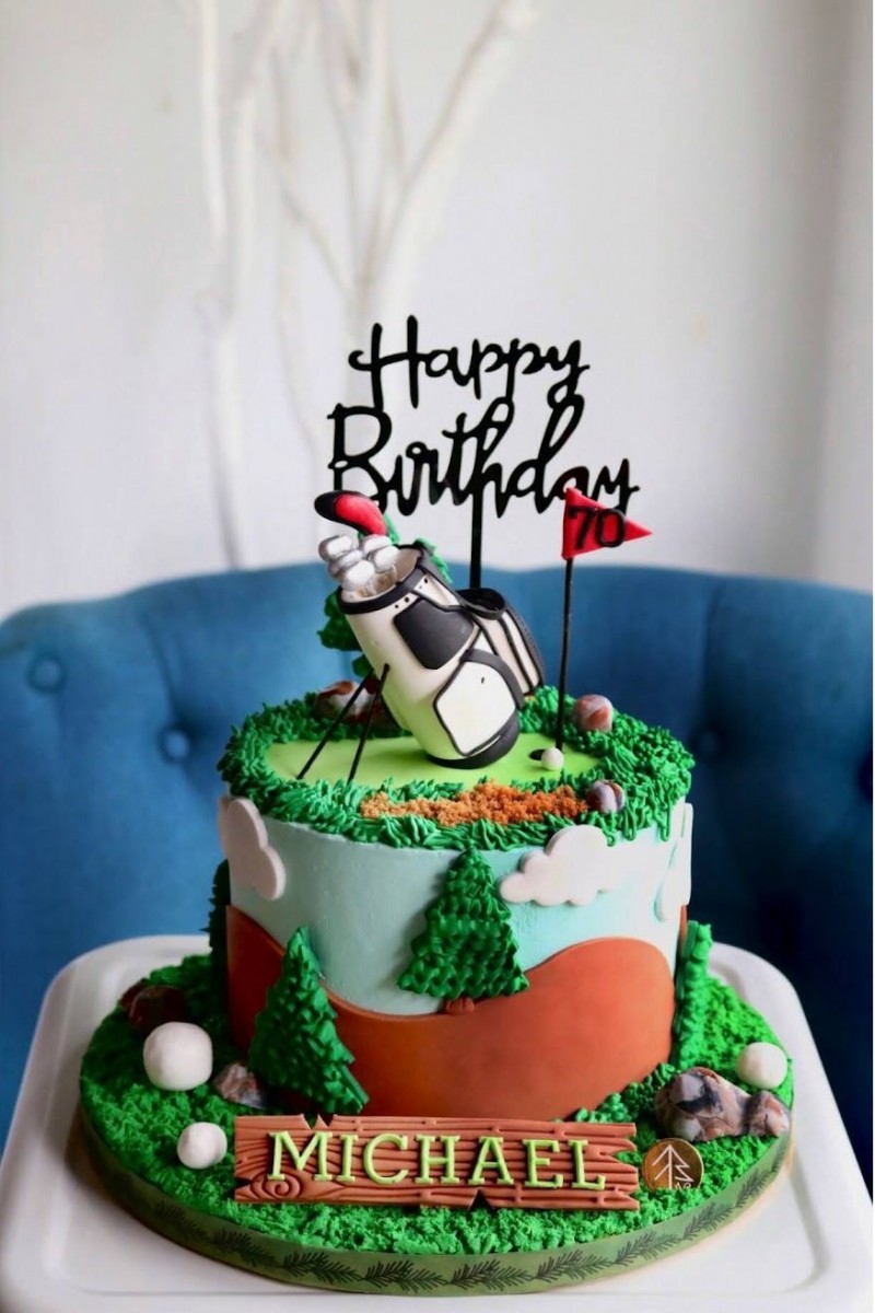 Golf Club Cake