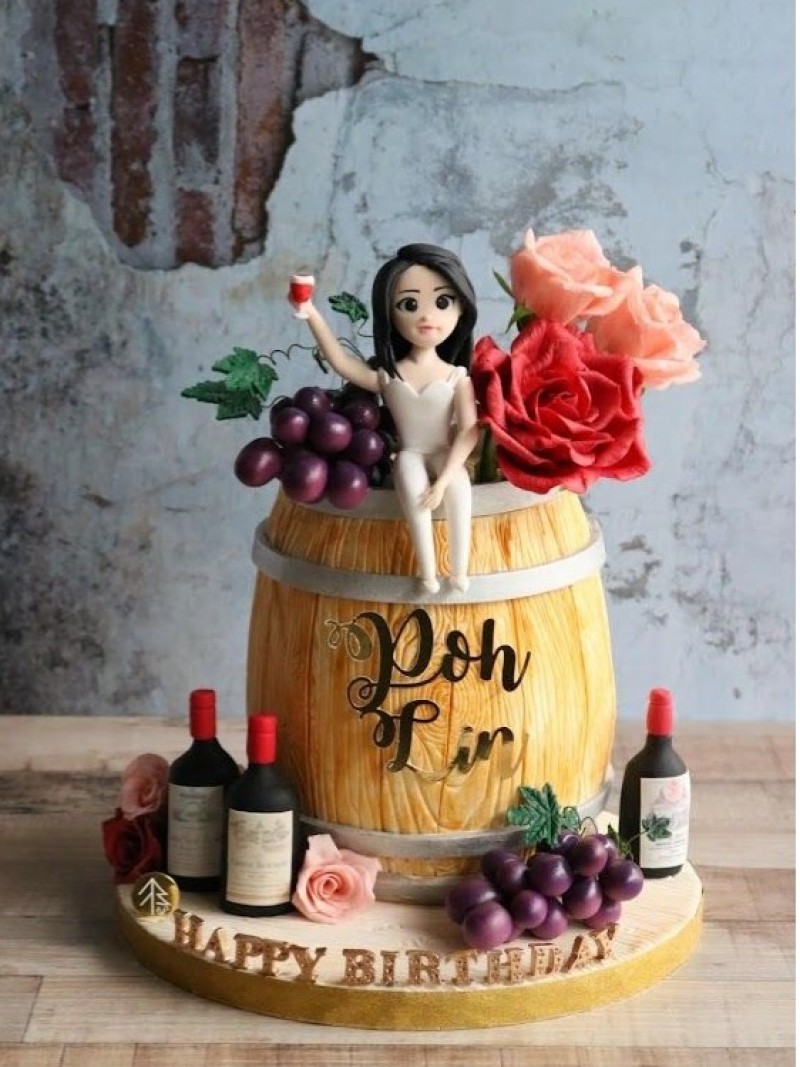 Wine Barrell Cake