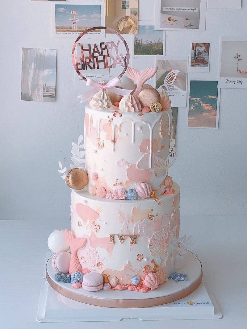Mermaid Cake 2 Tier