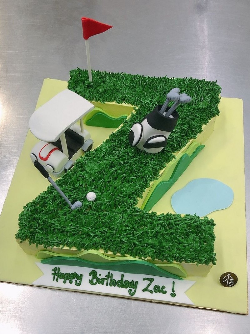 Alphabet Golf Cake