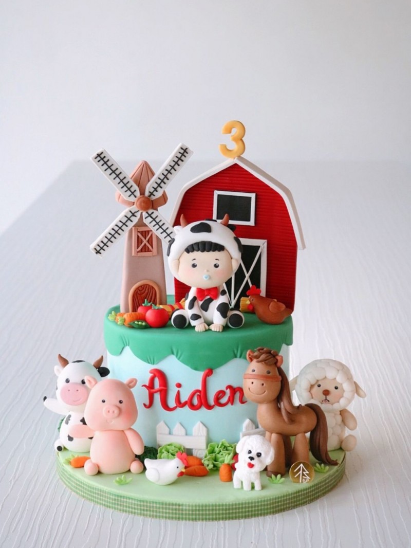Girl Farm Cake