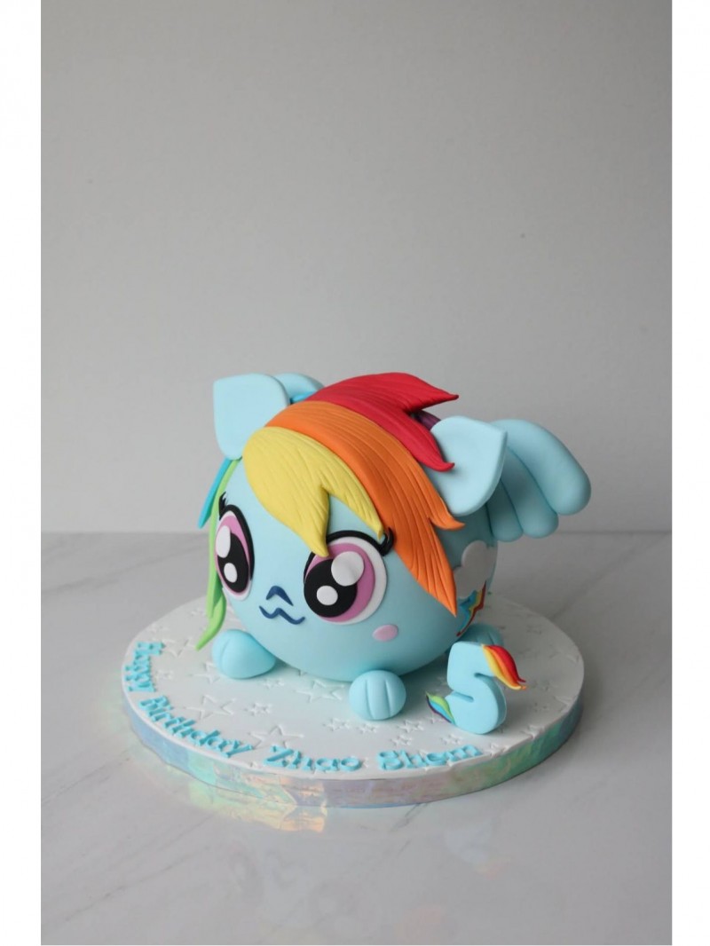 Rainbow Dash Little Pony Cake