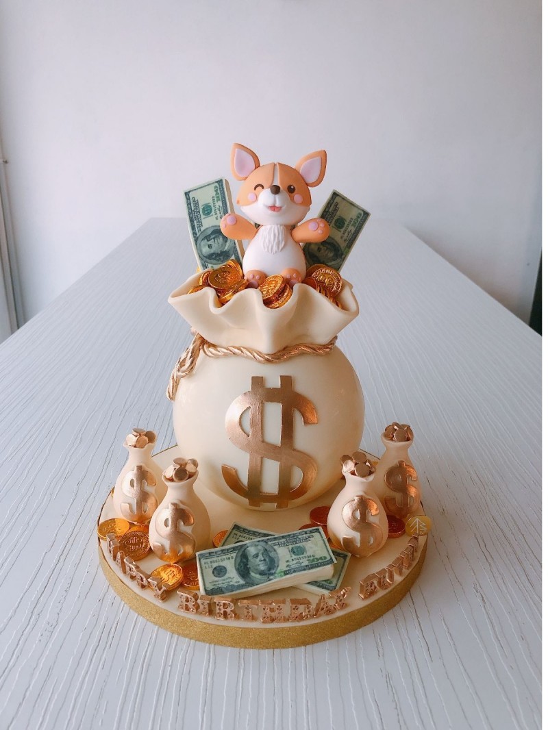 Corgi Money Bag Chocolate Pinata