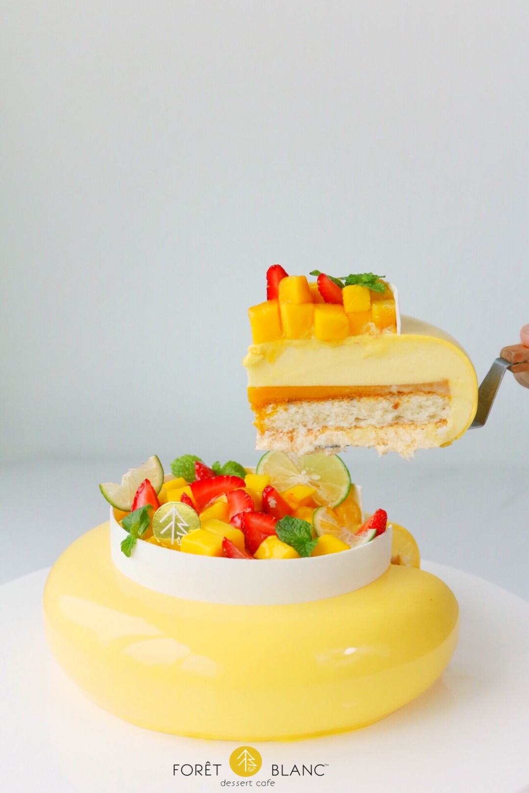 Coco -Mango Passionfruit Coconut Entremet Cake