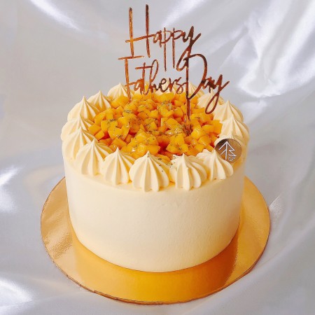 Mango Passionfruit Cloud Cake -Father's Day Edition