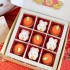 CNY Yuzu  Mandarin Orange Tart & Bunny Macaron