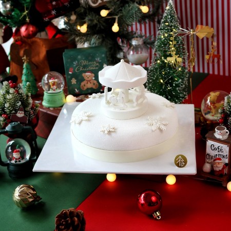 Mont Blanc Christmas Carousel Entremet Cake