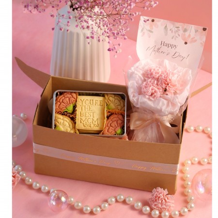 Carnation Cookies & Carnation Soap Flower Mini Bouquet