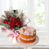 Cake & Rose Bouquet